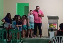 Culto em Duas Estradas  com Visitantes,  Mensagem Evangelística e Classe Especial para Crianças